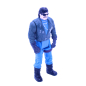 Preview: M.A.S.K. Sly Rax Figur 5 cm | Kenner 1986 | Loose ohne Maske